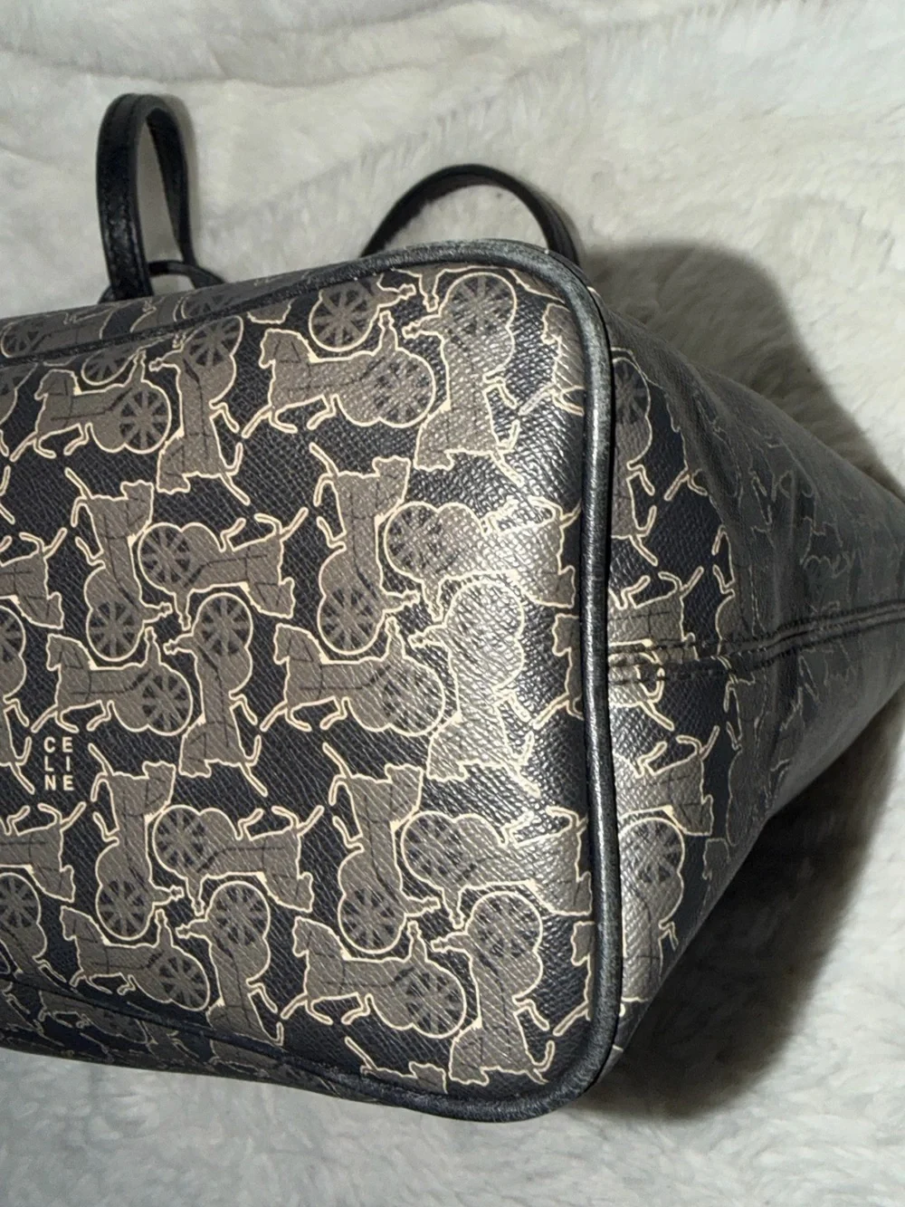 Celine Classic Black Patterned Tote Bag- GOOD CONDITION